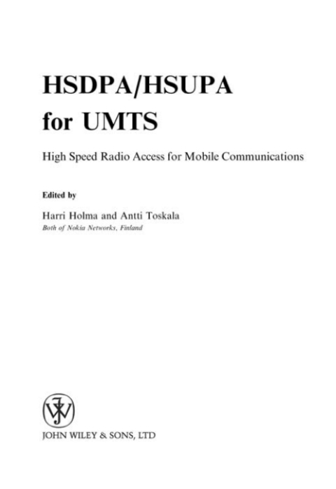 Cover image for book HSDPA/HSUPA for UMTS