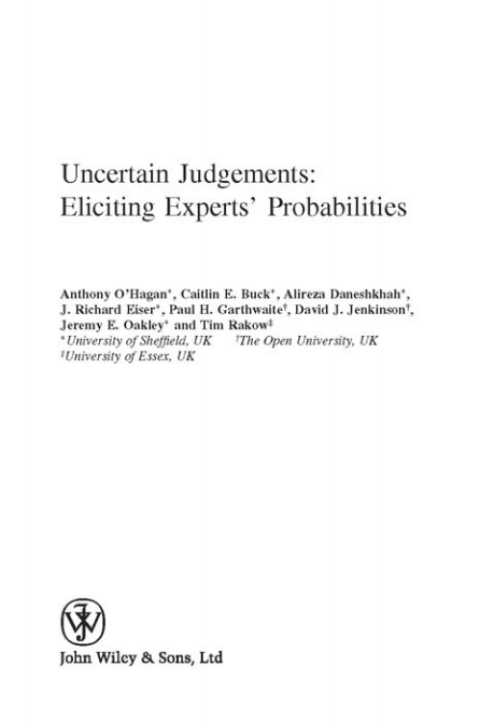 Cover image for book Uncertain Judgements