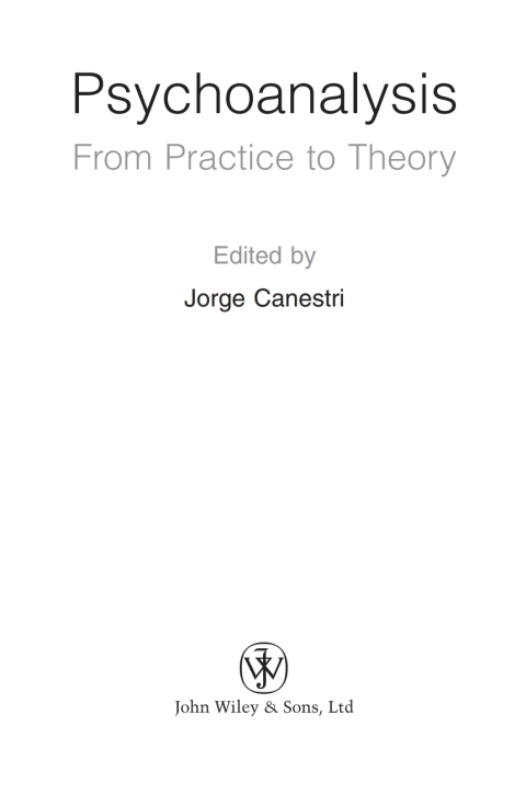 Cover image for book Psychoanalysis