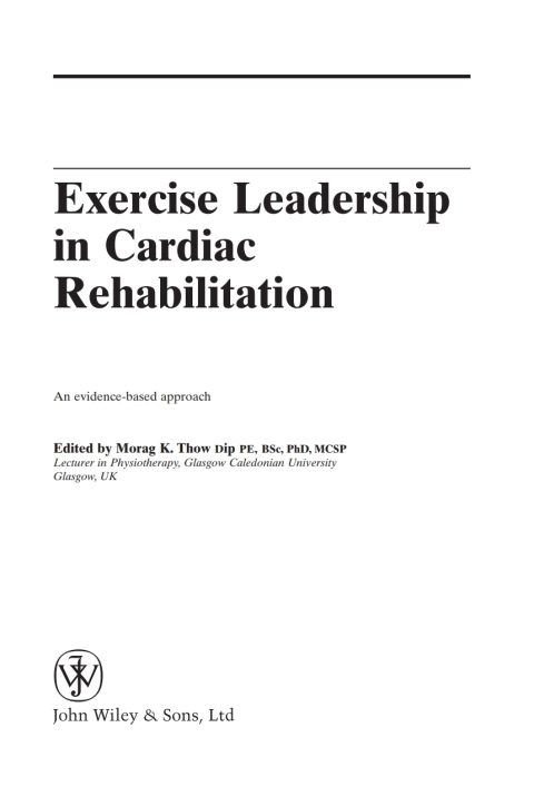 Cover image for book Exercise Leadership in Cardiac Rehabilitation