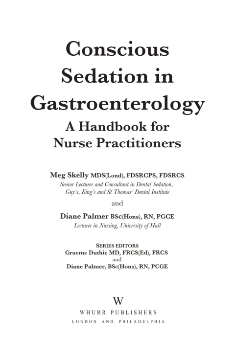 Cover image for book Conscious Sedation: A Handbook for Nurse Practitioners
