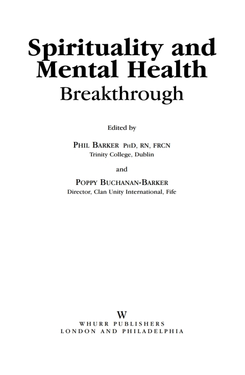 Cover image for book Spirituality and Mental Health