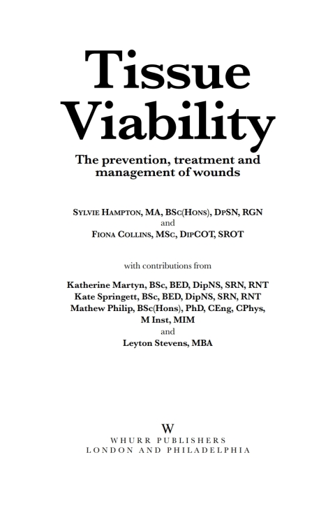Cover image for book Tissue Viability