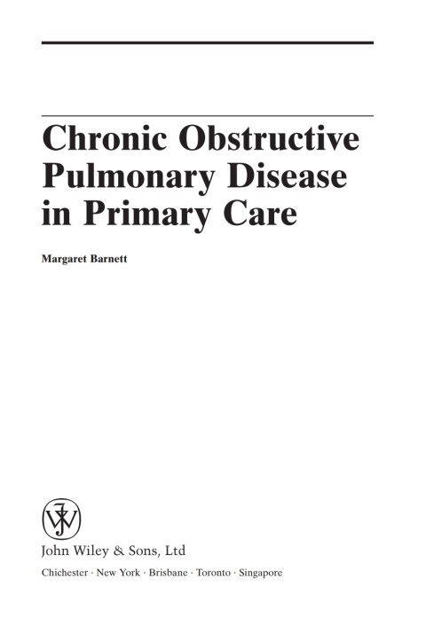 Cover image for book Chronic Obstructive Pulmonary Disease in Primary Care