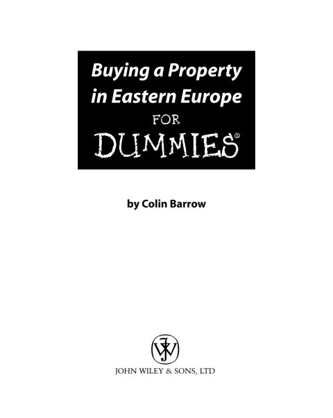 Cover image for book Buying a Property in Eastern Europe For Dummies