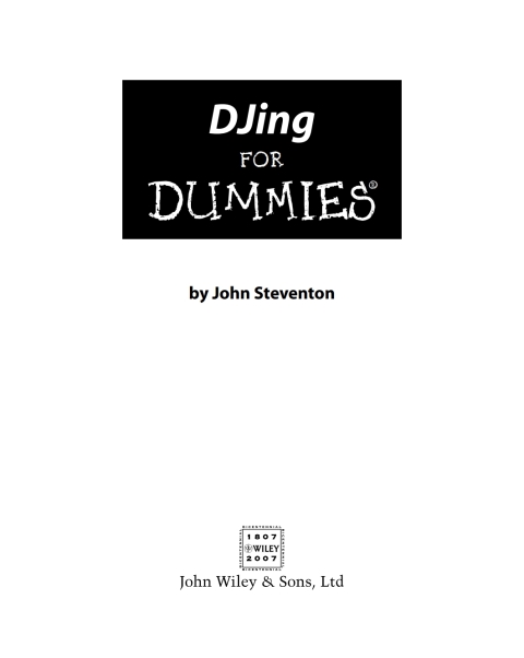 Cover image for book DJing for Dummies