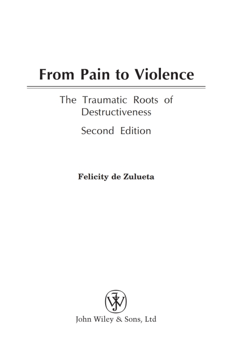 Cover image for book From Pain to Violence