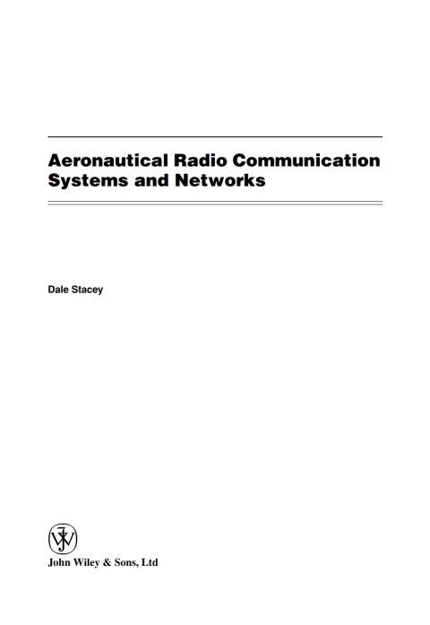 Cover image for book Aeronautical Radio Communication Systems and Networks