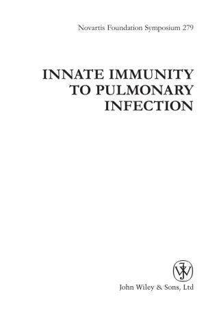 Innate Immunity to Pulmonary Infection