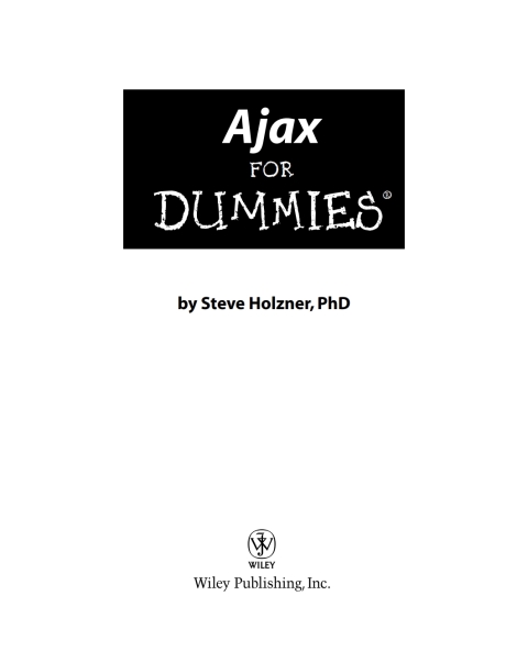 Cover image for book Ajax For Dummies