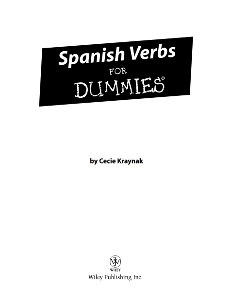 Cover image for book Spanish Verbs For Dummies