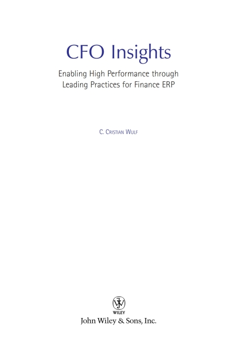 Cover image for book CFO Insights