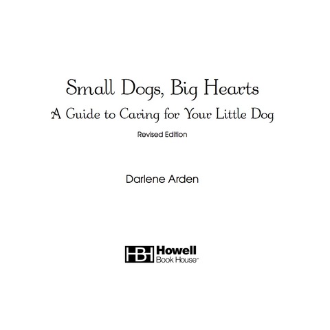 Cover image for book Small Dogs, Big Hearts