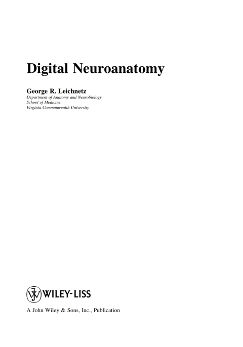 Cover image for book Digital Neuroanatomy