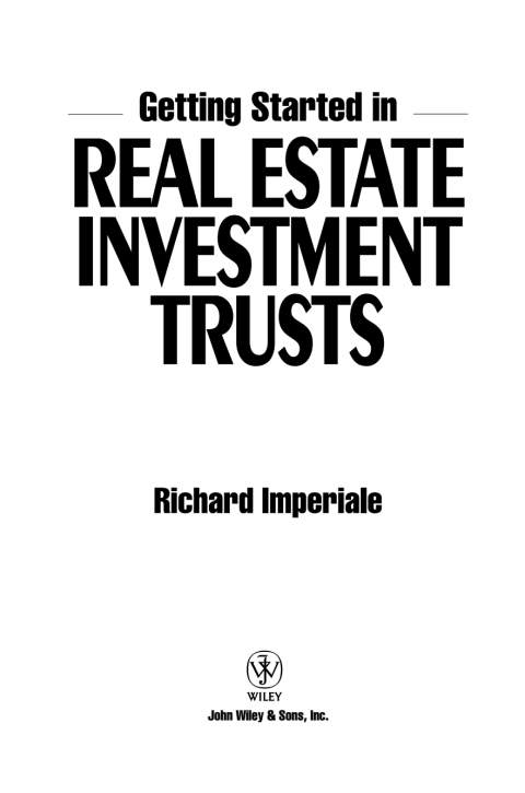 Cover image for book Getting Started in Real Estate Investment Trusts
