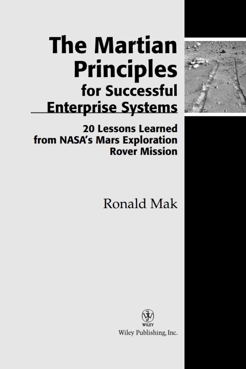 Cover image for book The Martian Principles for Successful Enterprise Systems
