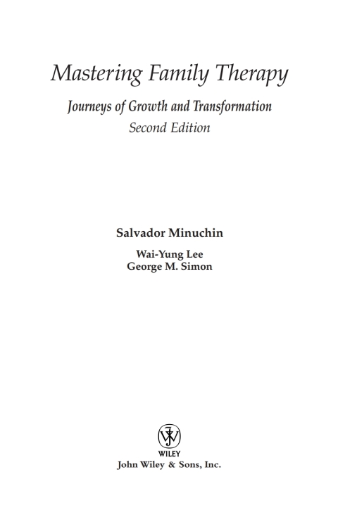 Cover image for book Mastering Family Therapy: Journeys of Growth and Transformation