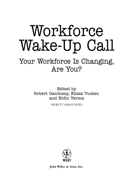 Cover image for book Workforce Wake-Up Call