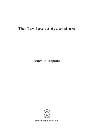 The Tax Law of Associations