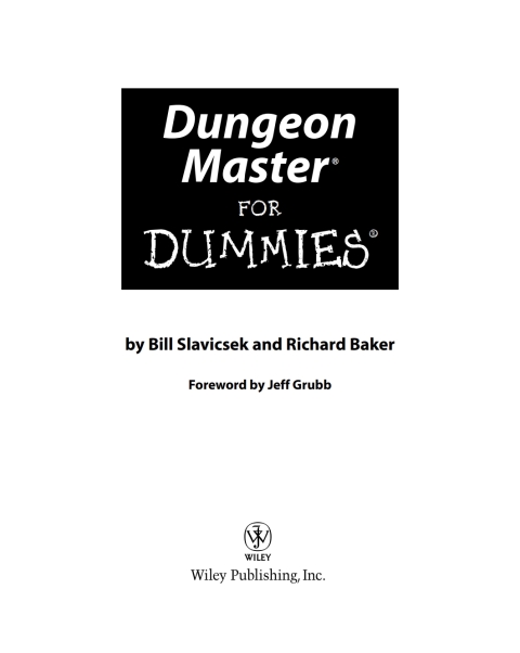 Cover image for book Dungeon Master For Dummies