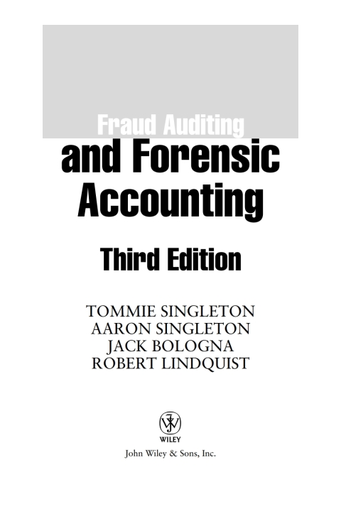 Cover image for book Fraud Auditing and Forensic Accounting