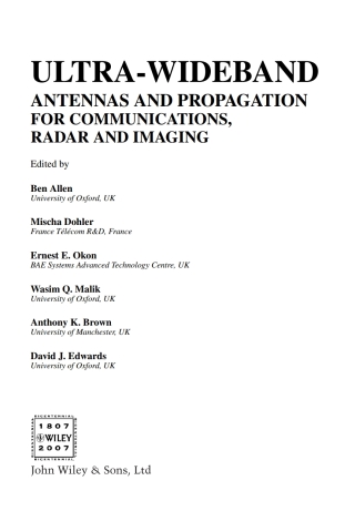 Ultra-Wideband Antennas and Propagation