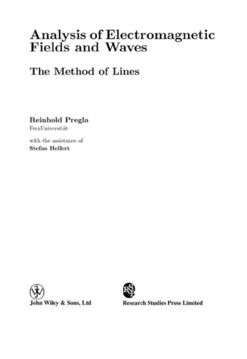 Cover image for book Analysis of Electromagnetic Fields and Waves
