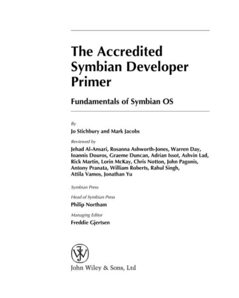 Cover image for book The Accredited Symbian Developer Primer