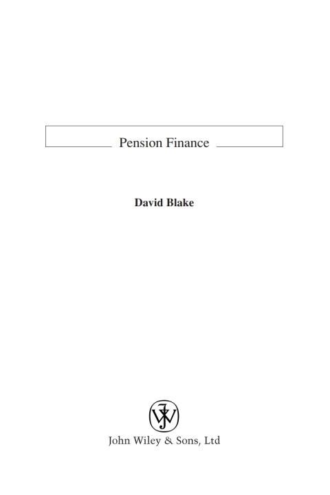 Cover image for book Pension Finance