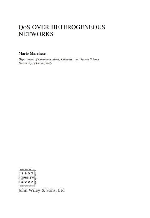 Cover image for book QoS Over Heterogeneous Networks
