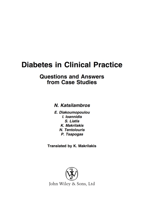 Cover image for book Diabetes in Clinical Practice: Questions and Answers from Case Studies