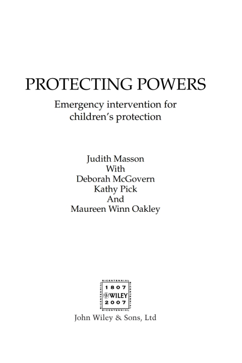 Cover image for book Protecting Powers