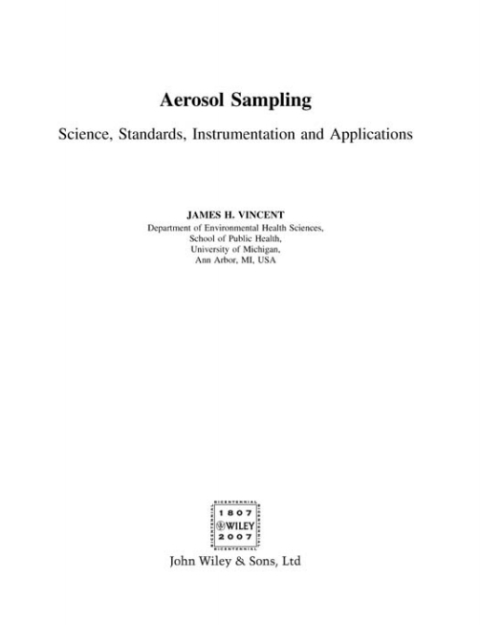 Cover image for book Aerosol Sampling
