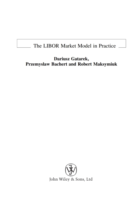 Cover image for book The LIBOR Market Model in Practice