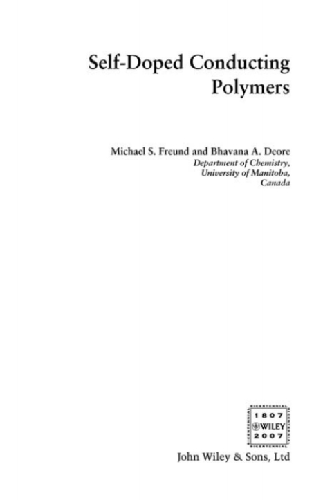 Cover image for book Self-Doped Conducting Polymers