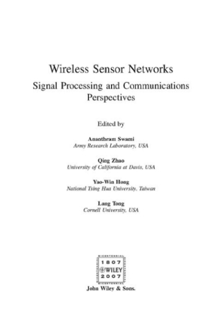 Wireless Sensor Networks