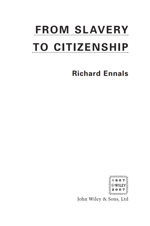Cover image for book From Slavery to Citizenship