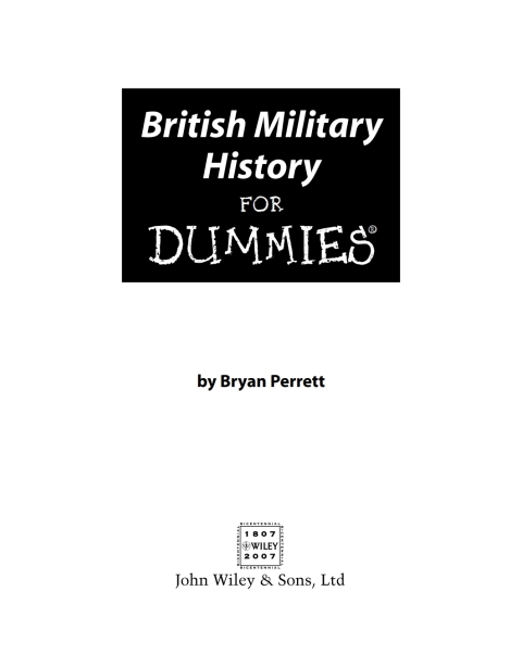 Cover image for book British Military History For Dummies