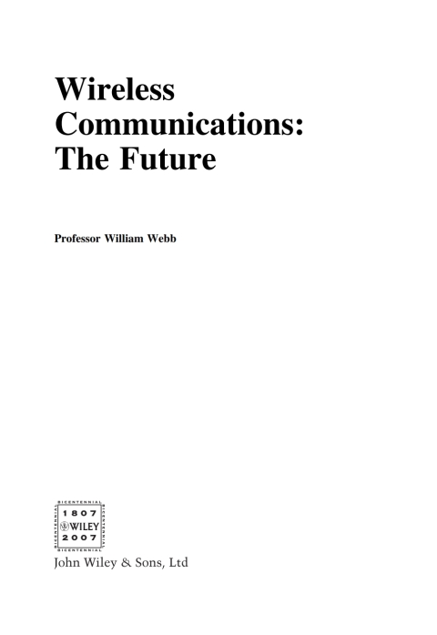 Cover image for book Wireless Communications