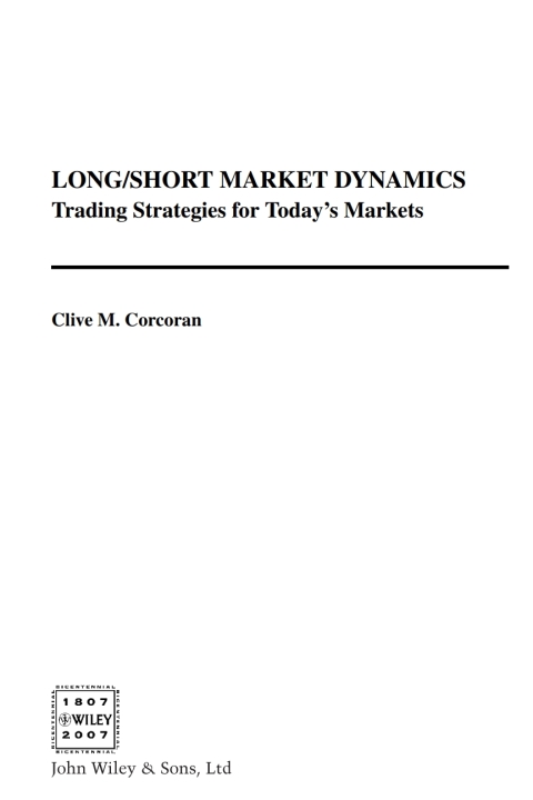 Cover image for book Long/Short Market Dynamics