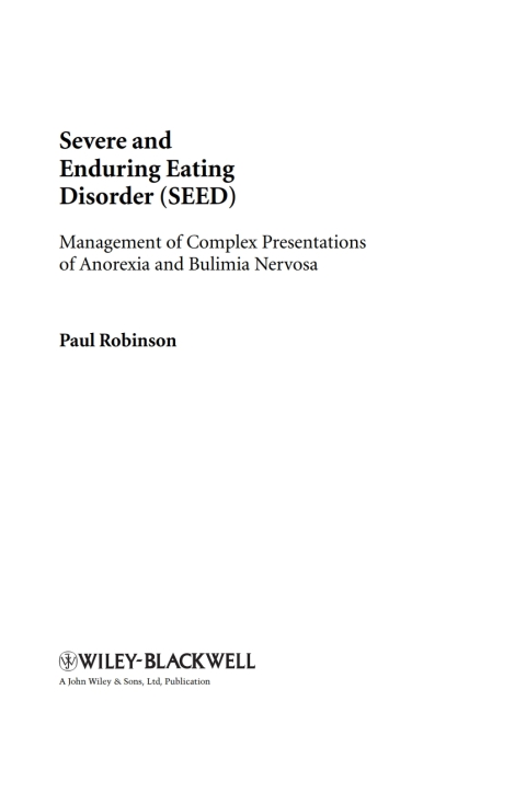Cover image for book Severe and Enduring Eating Disorder (SEED)