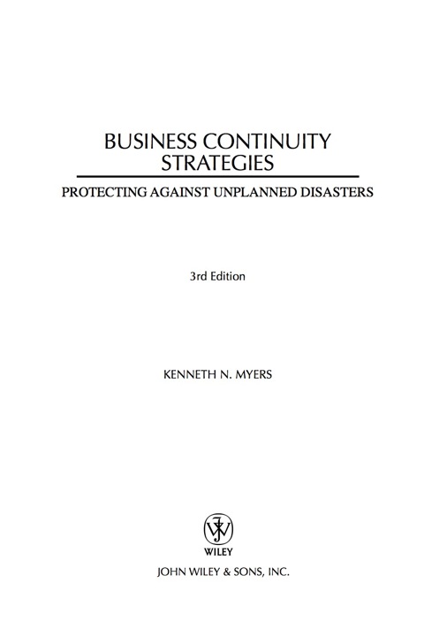 Cover image for book Business Continuity Strategies: Protecting Against Unplanned Disasters