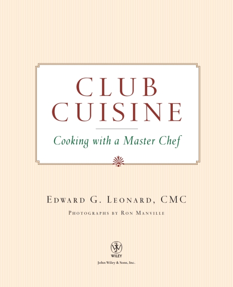 Cover image for book Club Cuisine: Cooking with a Master Chef, 1st Edition
