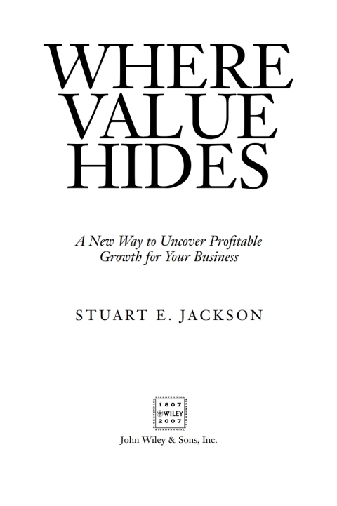 Cover image for book Where Value Hides