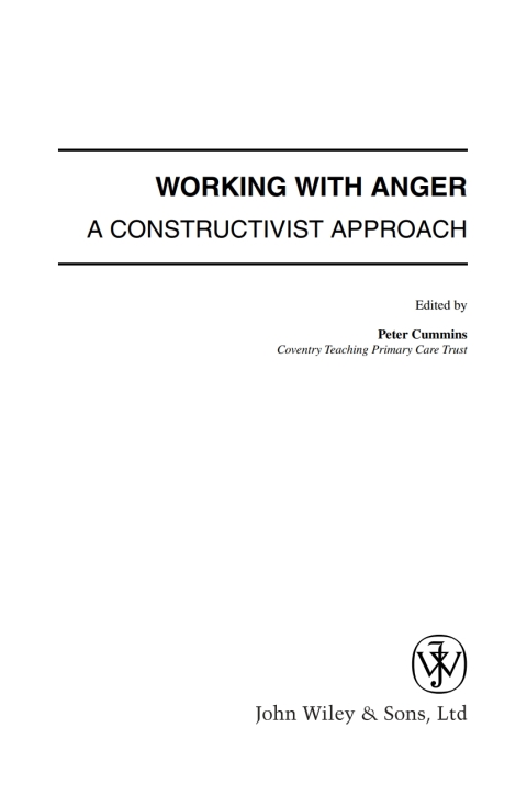 Cover image for book Working with Anger