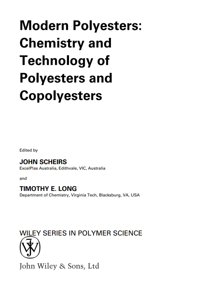 Modern Polyesters