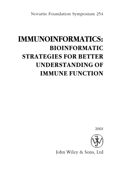 Cover image for book Immunoinformatics