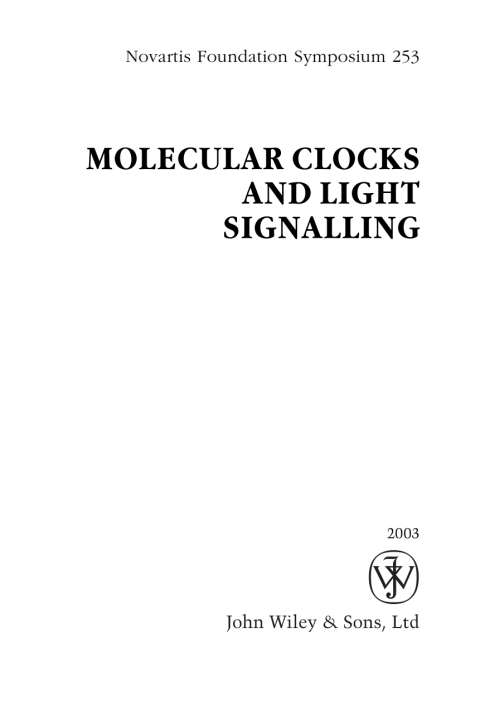 Molecular Clocks and Light Signalling 