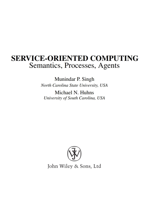 Cover image for book Service-Oriented Computing