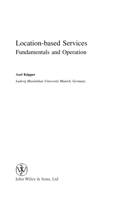 Cover image for book Location-Based Services